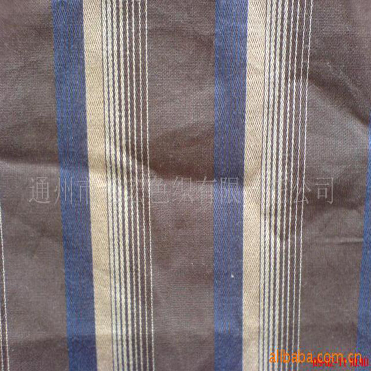 现货供应几何提花色织布 全棉条纹弹力色织提花布