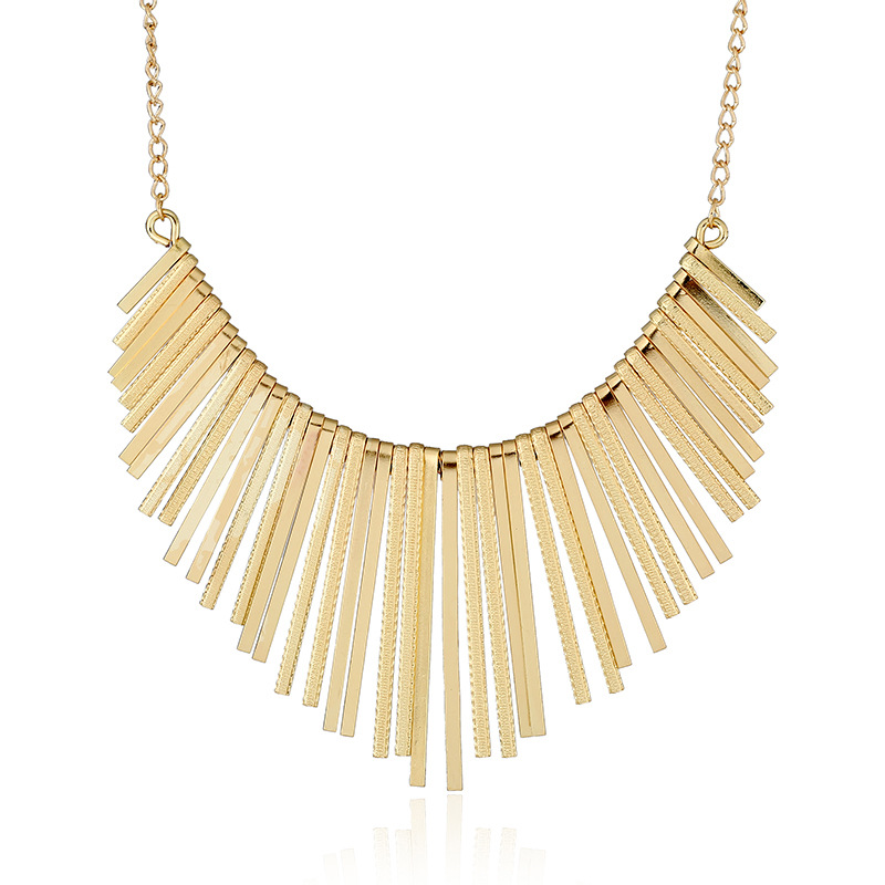 80g Weight Wholesale Jewelry Hip-Hop Exaggerated Geometric Iron Plating Pendant Necklace