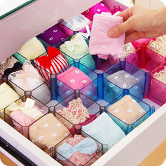 Multi-functional Freedom Combination Drawer Organizer Panties and Socks Separating Storage Box Thick Plastic Storage Box