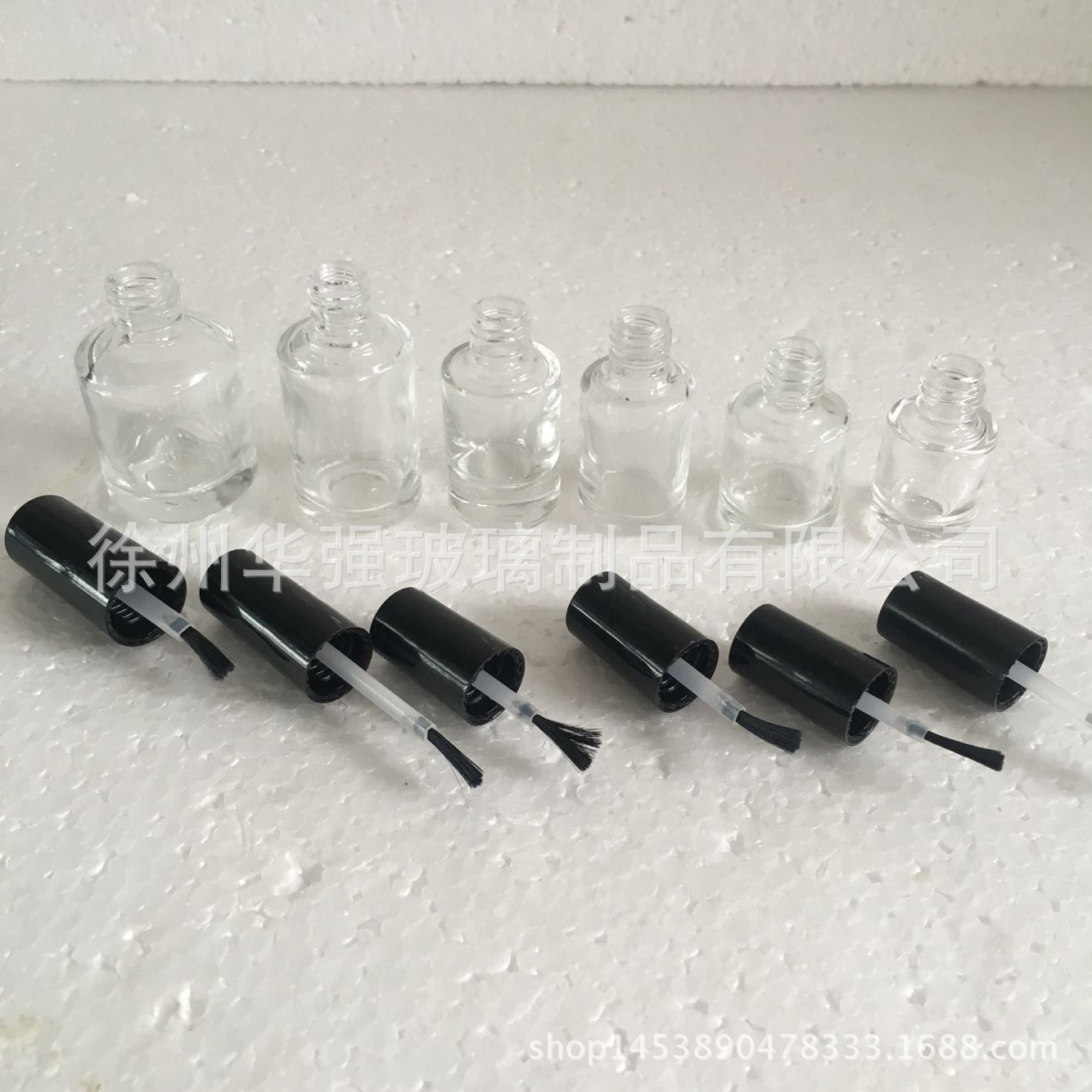 玻璃瓶厂家直销5ml方形玻璃指甲油瓶化妆品液体腮红分装瓶甲油瓶