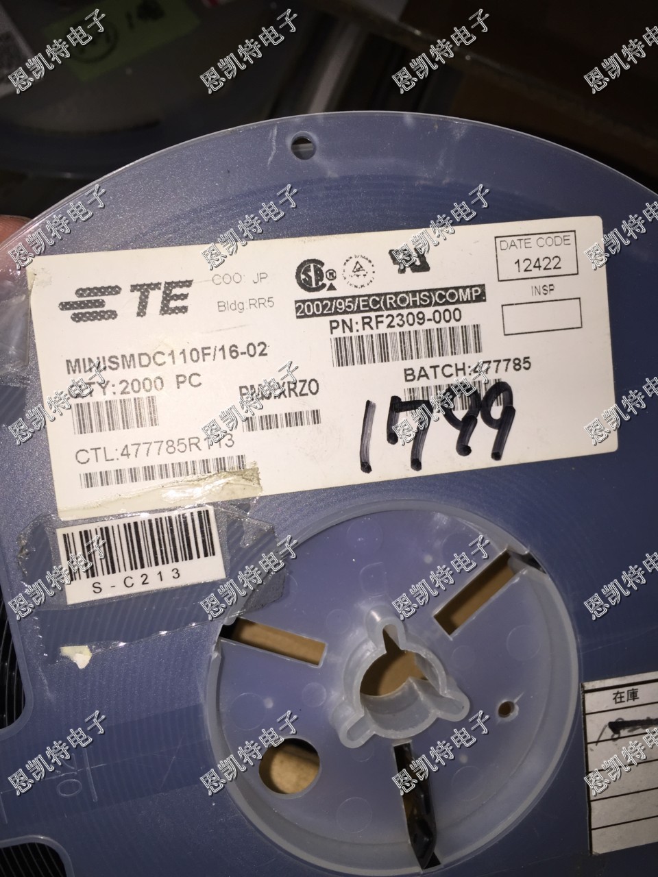 自恢复保险丝 MINISMDC110F/16-02  1812 1.1A 16V 1100mA