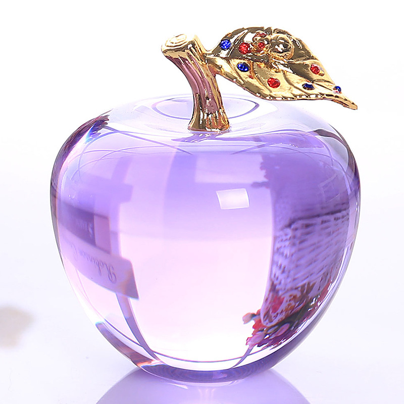 水晶高蘋果聖誕節禮物結婚禮品時尚家居擺件送女朋友女孩特別浪漫