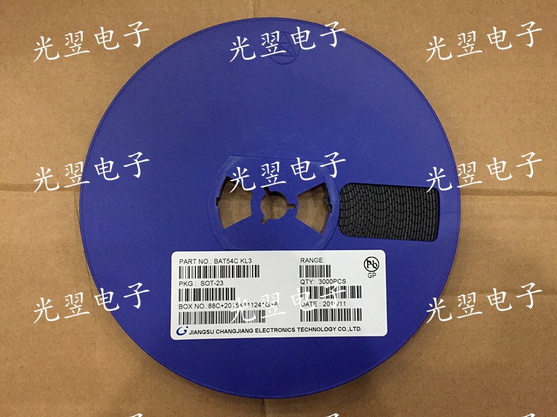 贴片三极管 BAT54A KL2 SOT-23 长电 35元/K 3K 全新