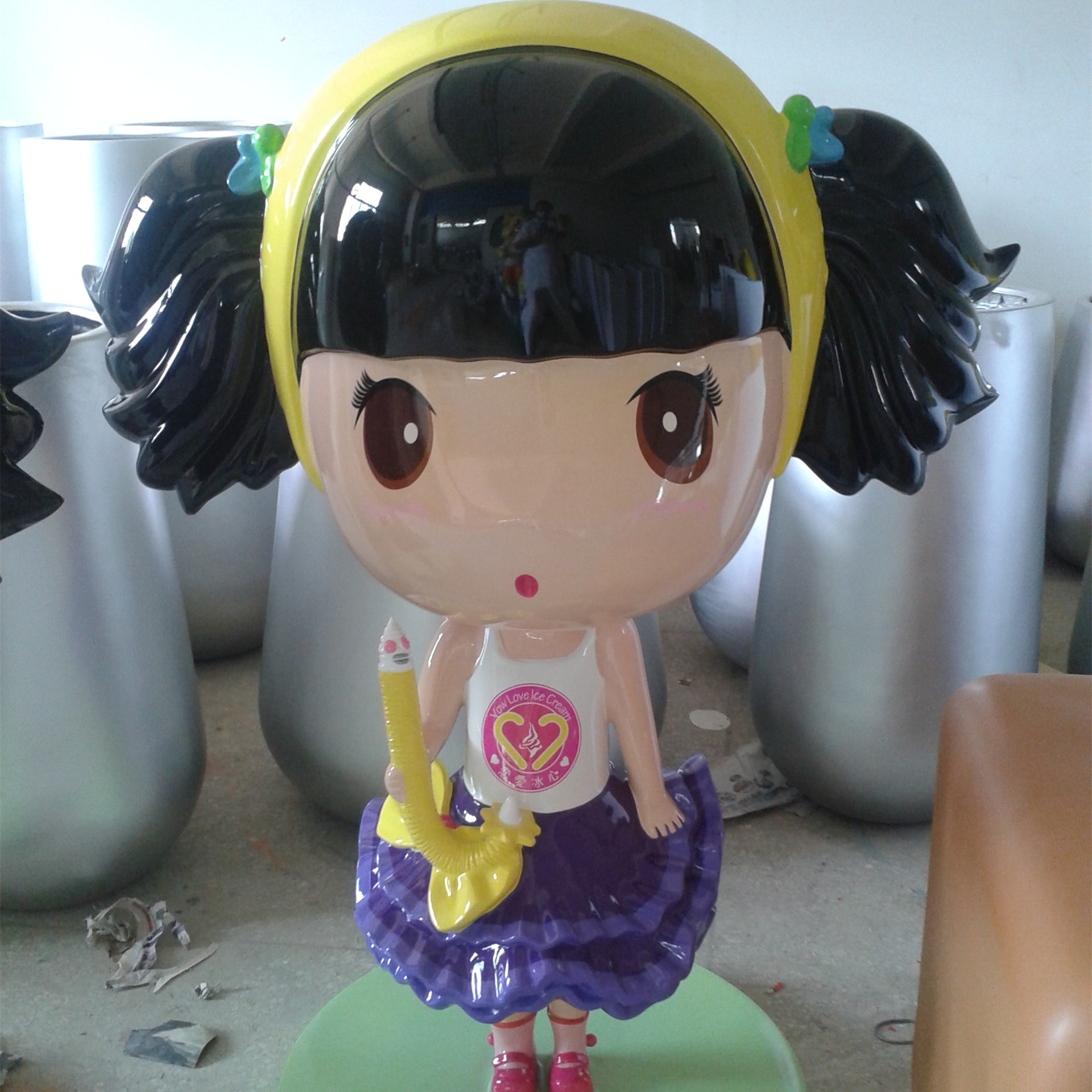 大型摆件公仔 玻璃钢雕塑定作 出口玻璃钢 港奥台FRP制品