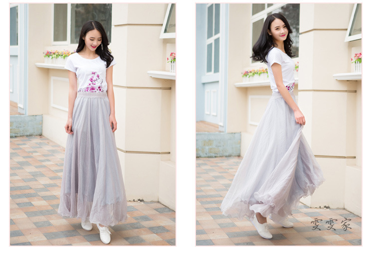 Jupe en Mousseline de soie - Ref 3441566 Image 41