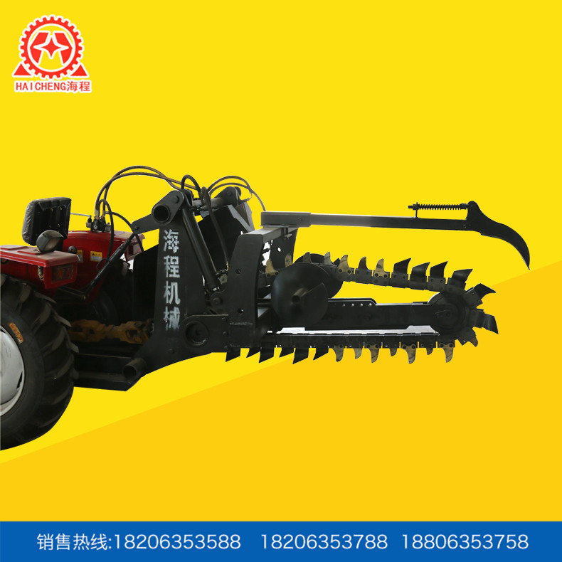 大型农耕机链条式500大棚王开沟机多用开沟机规格齐全高效率