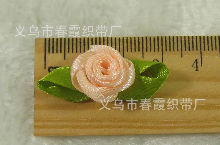 小玫瑰花缎带玫瑰花儿童服装玩具配件diy小花现货蝴蝶结小玫瑰花详情9