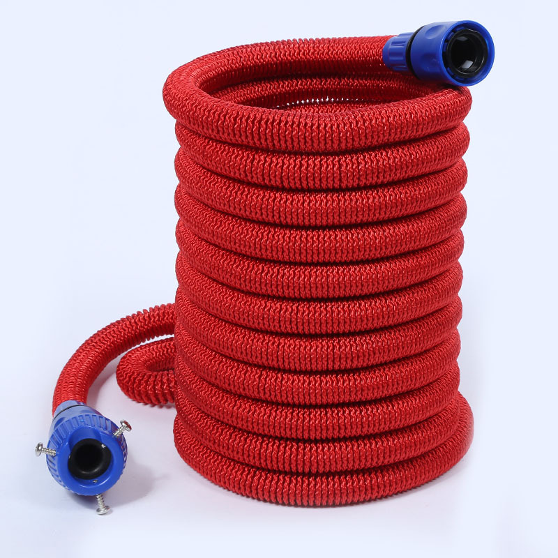 50FT耐磨抗压花园水管 天然乳胶家用洗车 欧美喷枪3倍伸缩水管