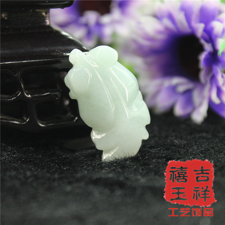 Quality organic replica jade, emerald pendant