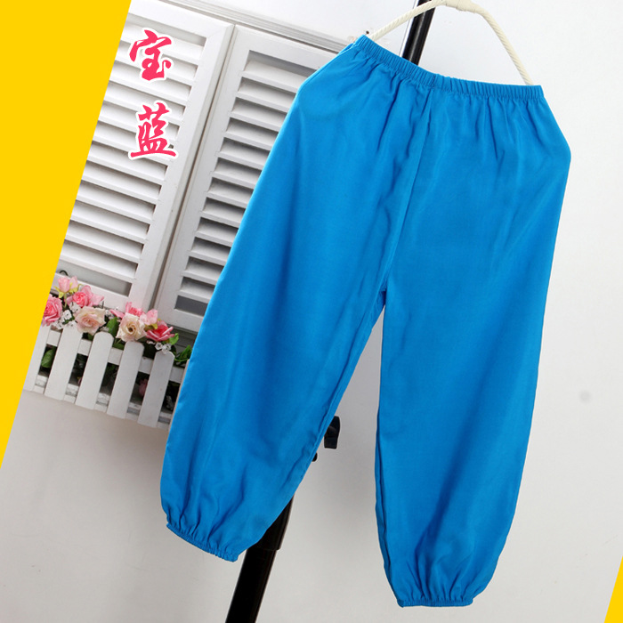 Bloomers de seda de algodón para hombres y mujeres pantalones de verano para adultos pantalones de baile a prueba de mosquitos de color sólido pantalones de artes marciales yoga Delgado image 26
