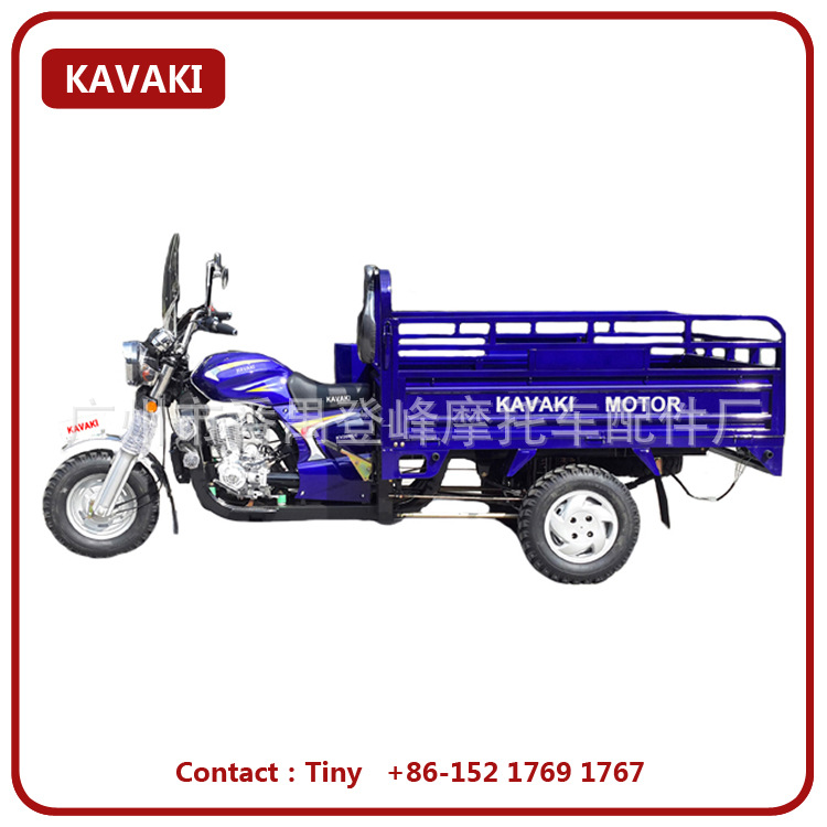 广州厂家出口高质量高性价比三轮摩托车货车载