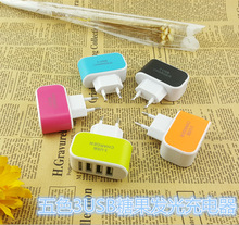 5V3.1A Multifunction 3usb wall charger with EU and US plug