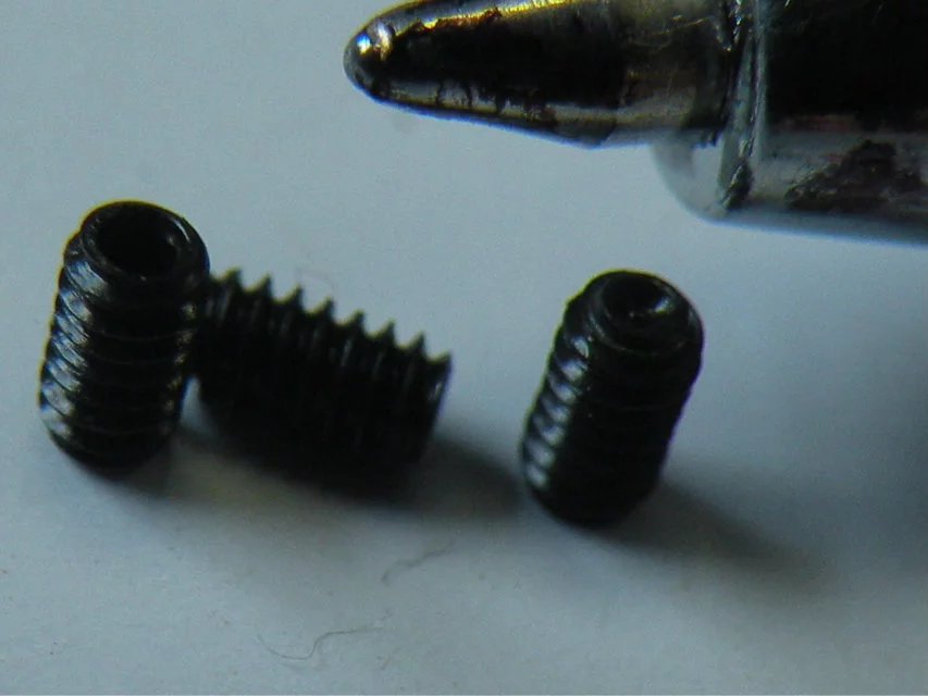 GB80/DIN916 M3系列内六角凹端发黑进口级品质,止付螺丝钉