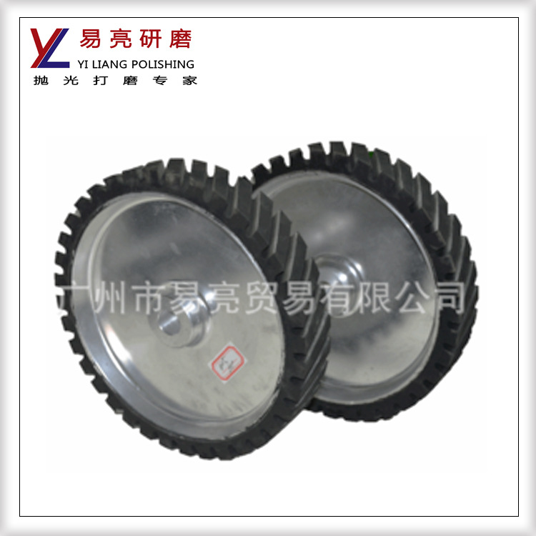 YL直供砂带机橡胶轮 抛光胶轮 铝轮 螺纹橡胶轮 脚轮单轮