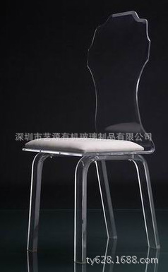 厂家批量定制亚克力透明饭桌凳 椅子 简单休闲椅 有机玻璃家具