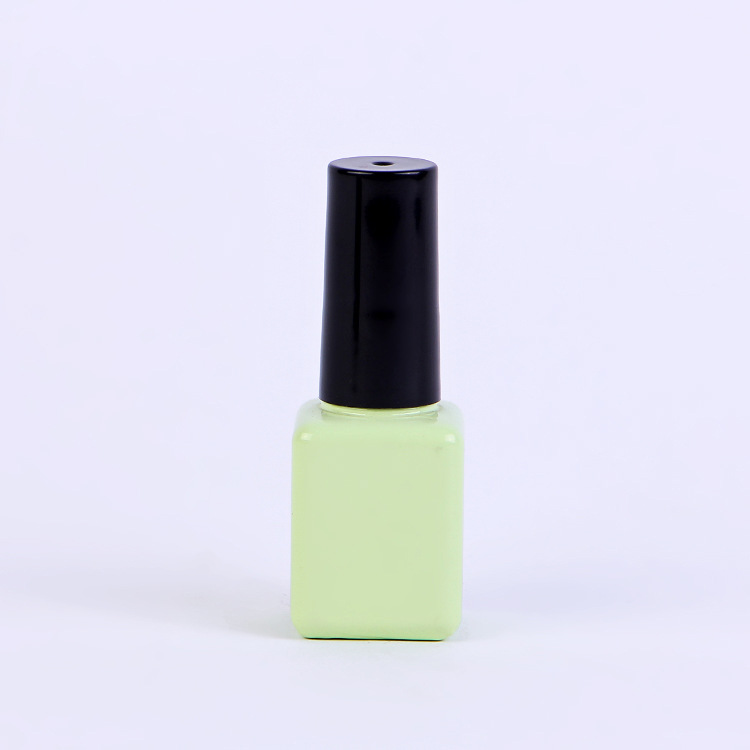 厂家批发2018新品时尚甲油胶瓶指甲油玻璃瓶带毛刷甲油瓶美甲专用