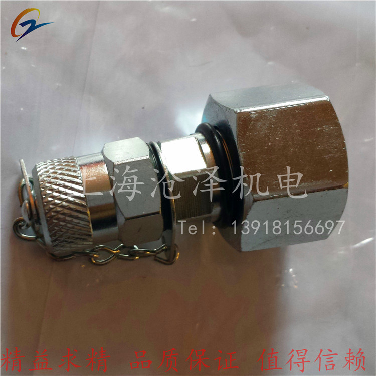 碳钢白锌锌镍测试点测压接头丁晴氟橡胶M22*1.5 PTF-15L DKO-15L