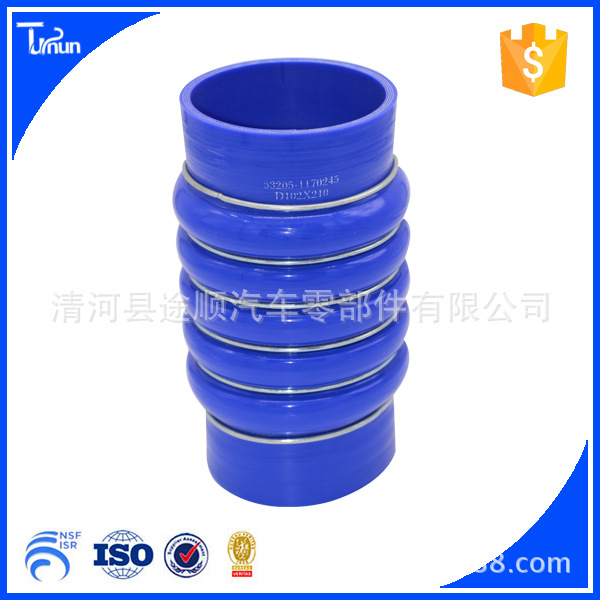 厂家批发发动机中冷器硅胶管kamaz卡车硅胶管53205-1170245