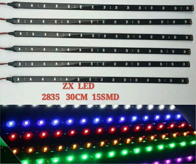 厂家直销30CM 汽车灯条 2835氛围灯 LED装饰灯15SMD 3528滴胶防水|ru