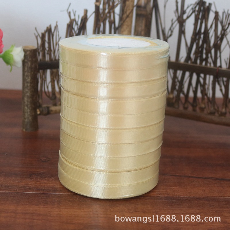 Yiwu venta al por mayor 1cm cinta regalo flor embalaje pastel hornear decoración cinta DIY casual multicolor