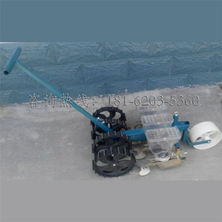 人力四行播种机价格 手提式播种机 菠菜精播机