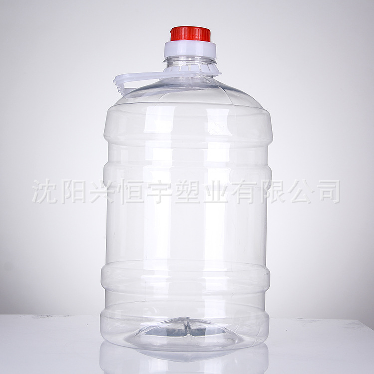 4L食品用加厚塑料圆桶4L 批发透明压口大容量水桶 酒桶