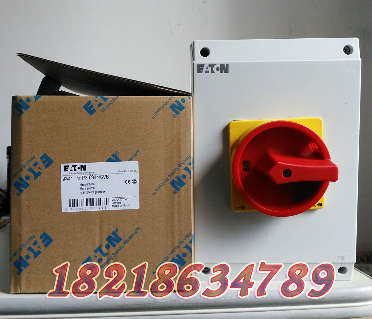 EATON 穆勒P3-63/I4/SVB 负荷隔离开关63A,正品现货