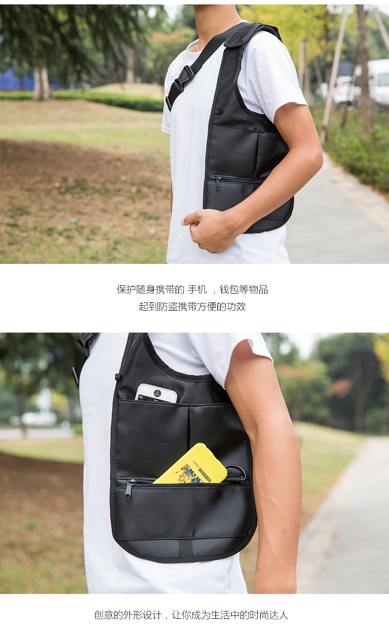 Shoulder Leisure Zipper Bag display picture 8