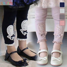 童装代销女童钩花打底裤韩国韩版儿童裤子百搭宝宝长裤花边童裤