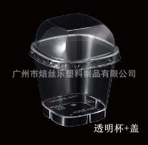 PS硬塑慕斯杯布丁杯 提拉米苏杯带盖 一次性果冻杯啫喱杯70*63H