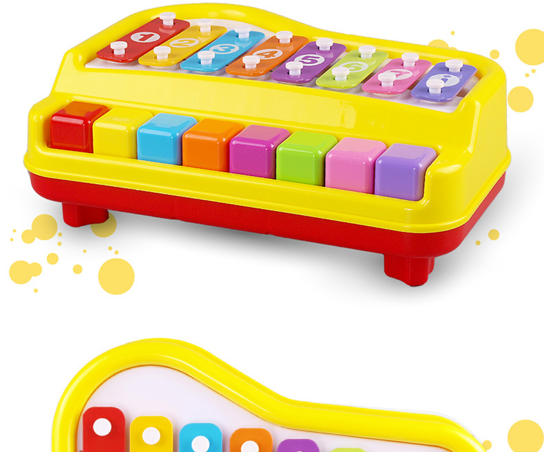 骏隆八键手敲琴8302 八音琴 乐器 益智音乐玩具 时货 厂家直销