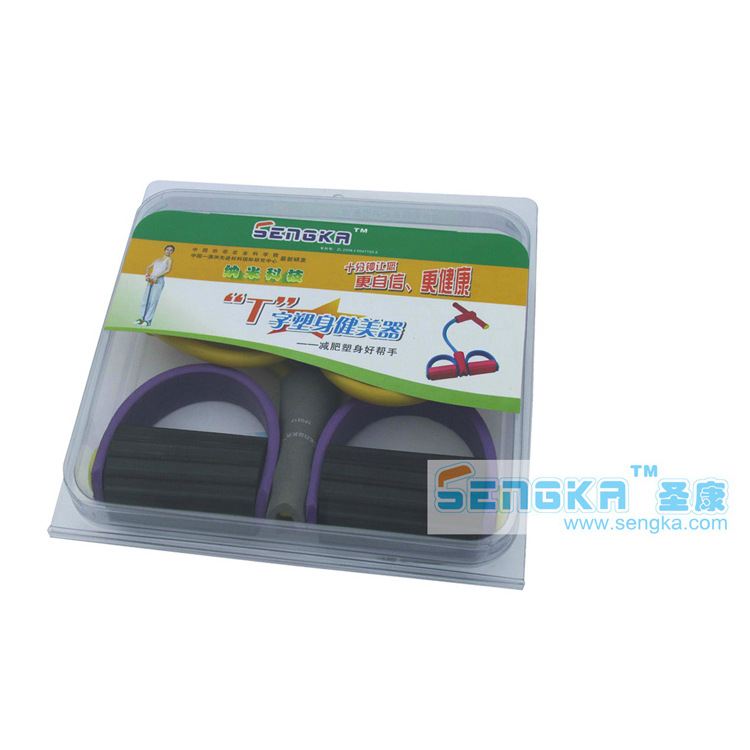 厂家供应  脚踏拉力器 家用健身拉力器 乳胶管拉力器