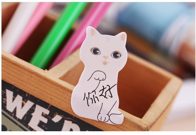 Cute Cartoon Faltbare Karton Katze Kleine Klebrige Hinweis display picture 1