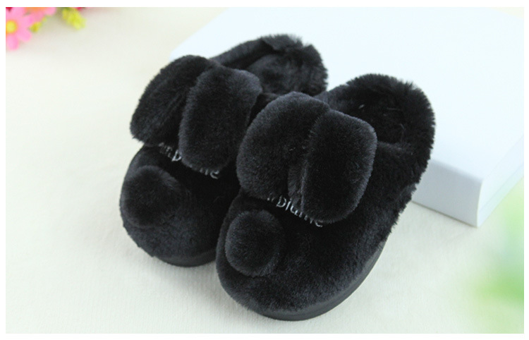 Pantoufles enfants en suède pour hiver - semelle caoutchouc - Ref 1014183 Image 41