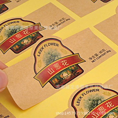 定制透明不干胶LOGO 商标牛皮纸贴纸PVC不干胶标签定做印刷二维码