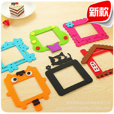 可愛卡通毛氈開關貼 镂空開關貼 創意家居不傷牆免粘開關套