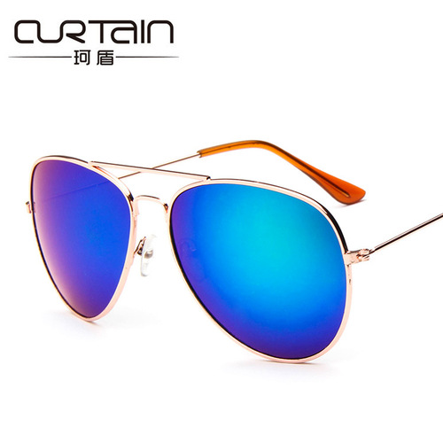 Reflective film sunglasses, retro colorful sunglasses 3025, trendy sunglasses 3026