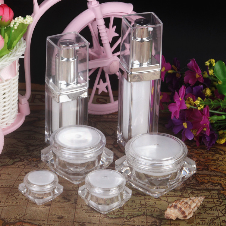 510152030g亚克力化妆品包装眼霜膏霜面霜分装盒试用小样按压喷雾