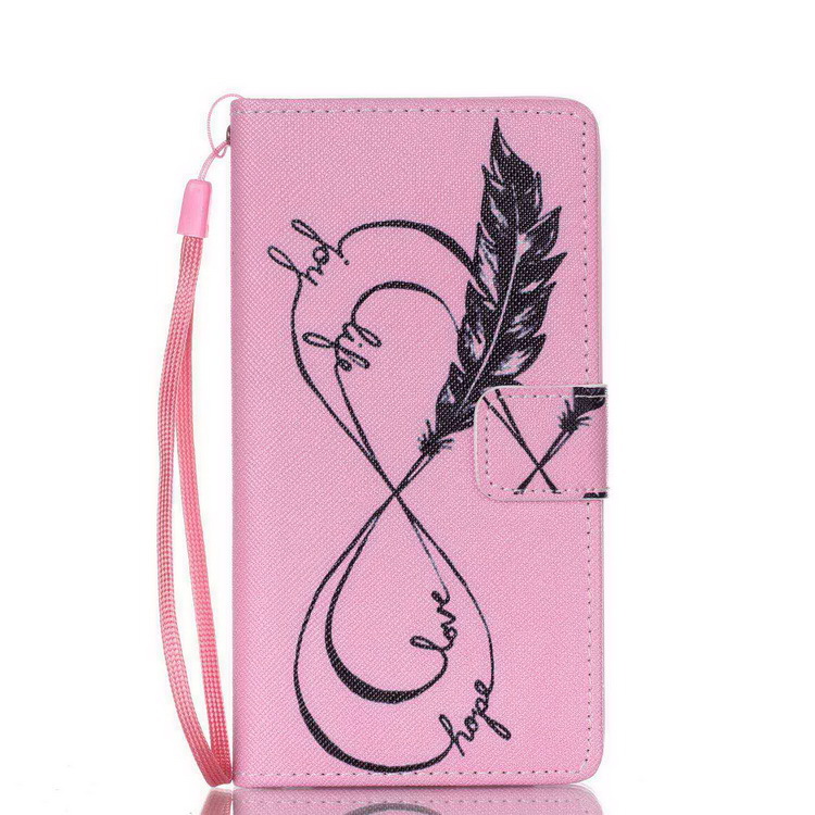 手机保护套-华为P8 Lite 蓝眼睛卡通保护套 彩绘