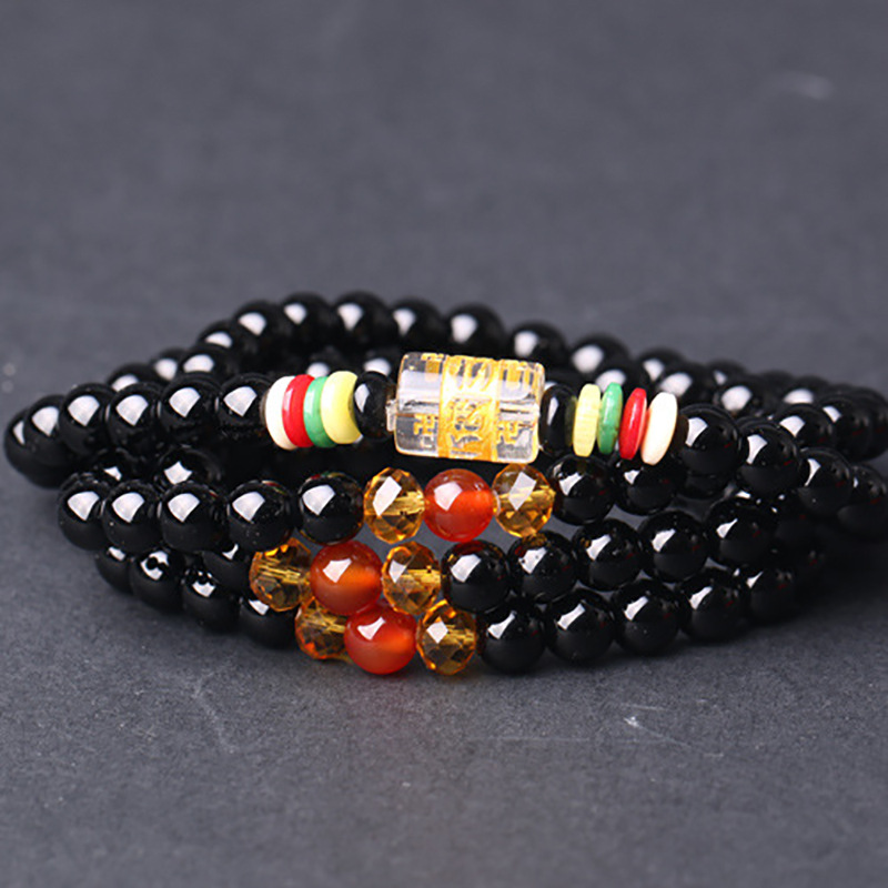 SKU图-水晶108颗佛珠玛瑙 送闺蜜多层手链手串男女饰品生