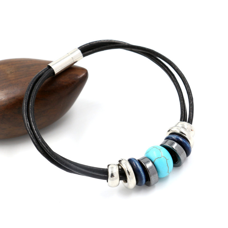 Turquoise ethnic accessory natural stone