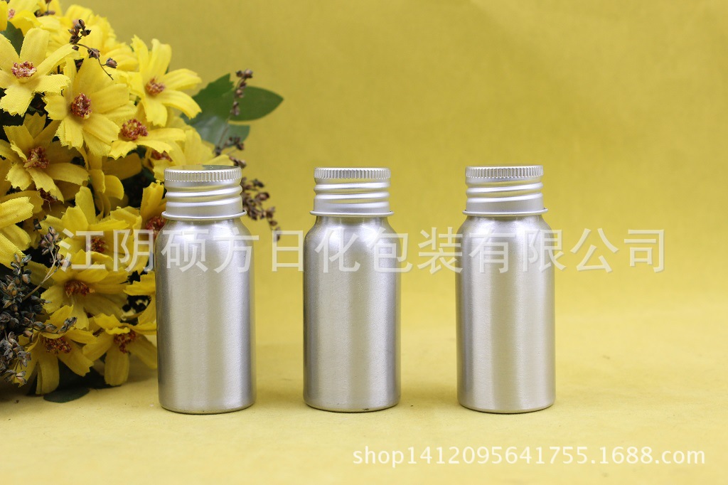 供应30ml铝罐 32*76mm 金属铝瓶 螺纹盖 分装铝瓶