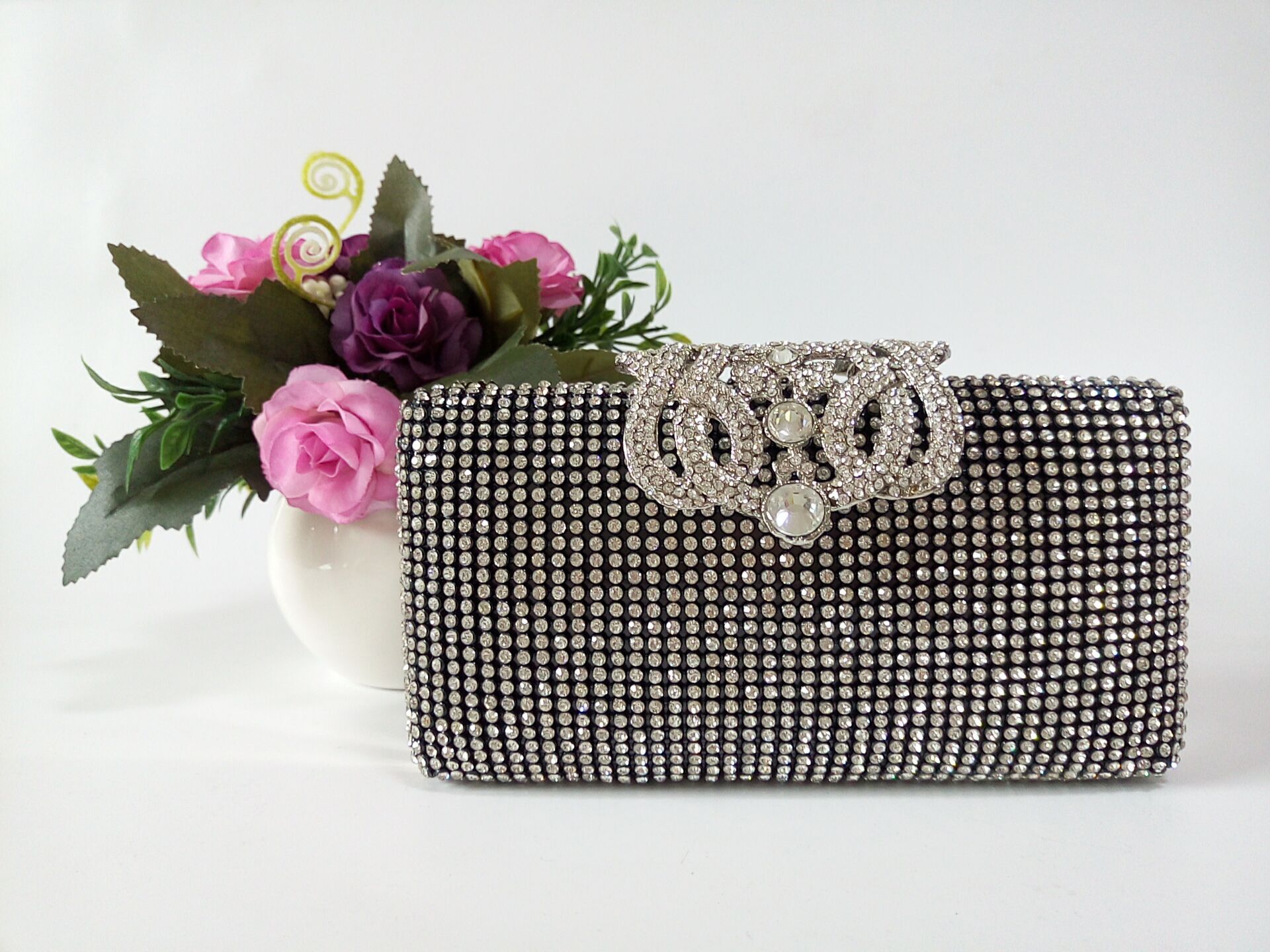 European and American fashion Diamond dinner bag foreign trade ladies hand banquet bag crown diamond bag spot wholesale