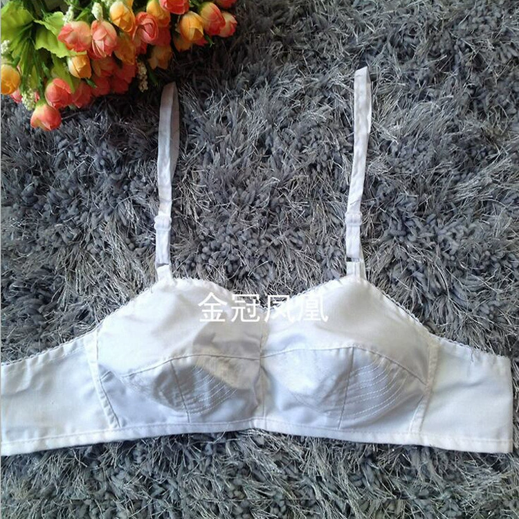 Бюстгальтер для среднего и пожилого возраста без стального кольца оптом дышащий четырехбортный бюстгальтер с пряжкой по краю плюс размер винтажное тканевое Нижнее Белье для сна