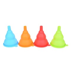 Full Silicone Telescopic Mini Funnel Portable Folding Oil Funnel Kitchen Gadget
