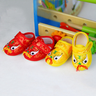 Newborn Silk satin Tiger-head shoes Baby Shoes Baby Shoes non-slip prewalker  Satin Shoe Direct selling