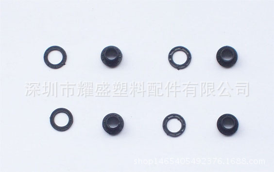 现货批发 黑色白色透明塑料气眼/鸡眼 塑胶气眼礼品盒密封