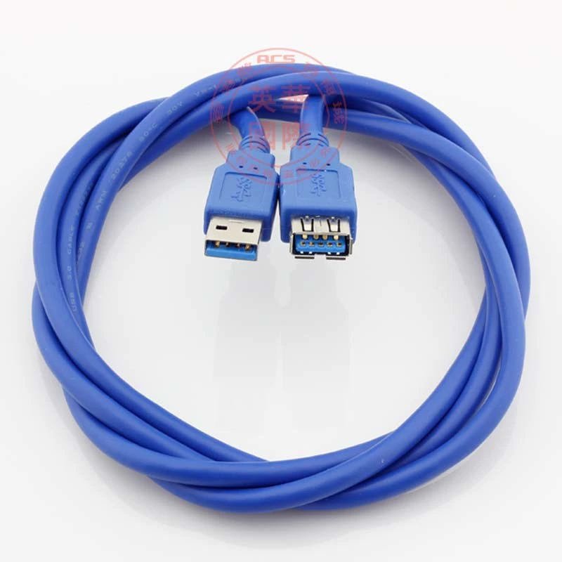 Нейтральный дополнительный удлинительный кабель USB 3.0, высококачественный кабель для передачи данных USB3.0 сверхтого диаметра 1m