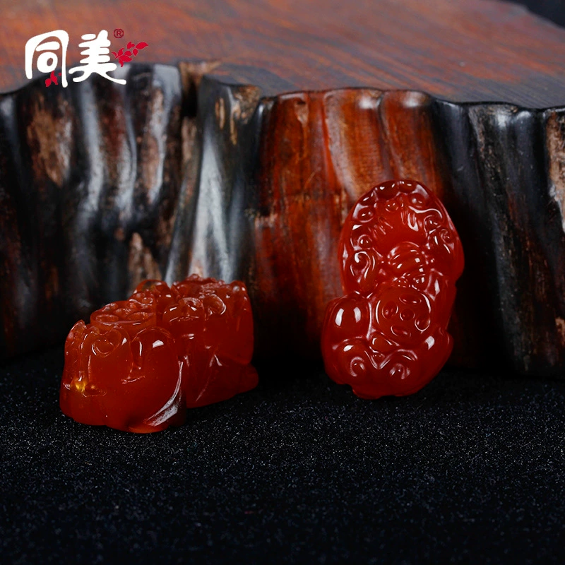 Кристаллический натуральный красный агат кулон для мужчин и женщин большой медный бакан для оптовых производителей X20