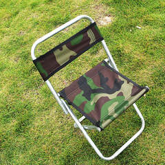 Small metal back stool, outdoor fishing stool, portable folding stool, train station queue stool, folding stool